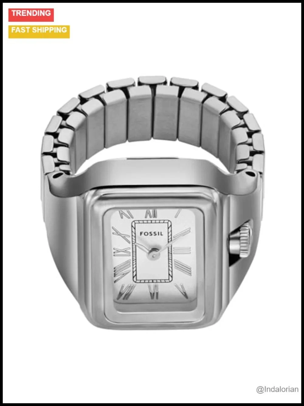 Quartz Stainless Steel Ring Watch, 14mm Case, Water Resistant